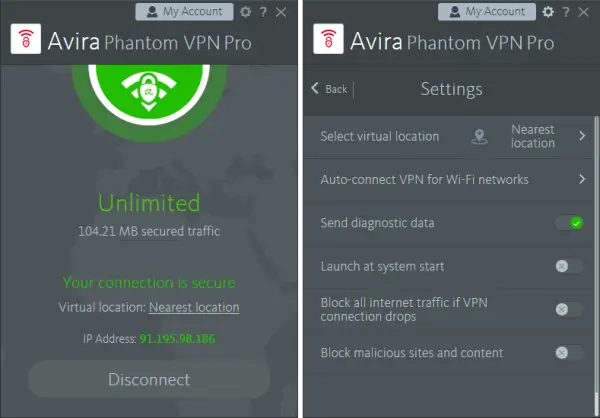 Avira Phantom VPN Pro Crack Patch Free